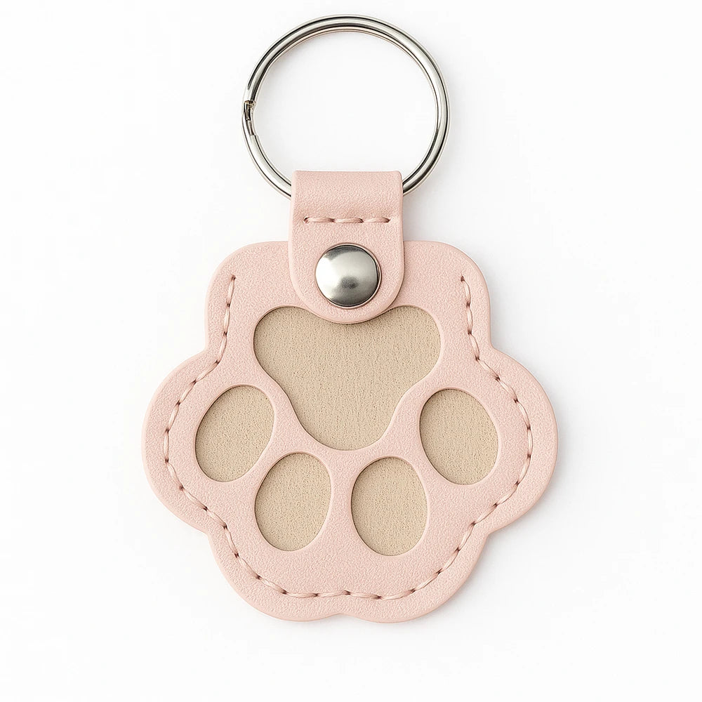 Vegan Leather Pet Hair Keepsake Keyring