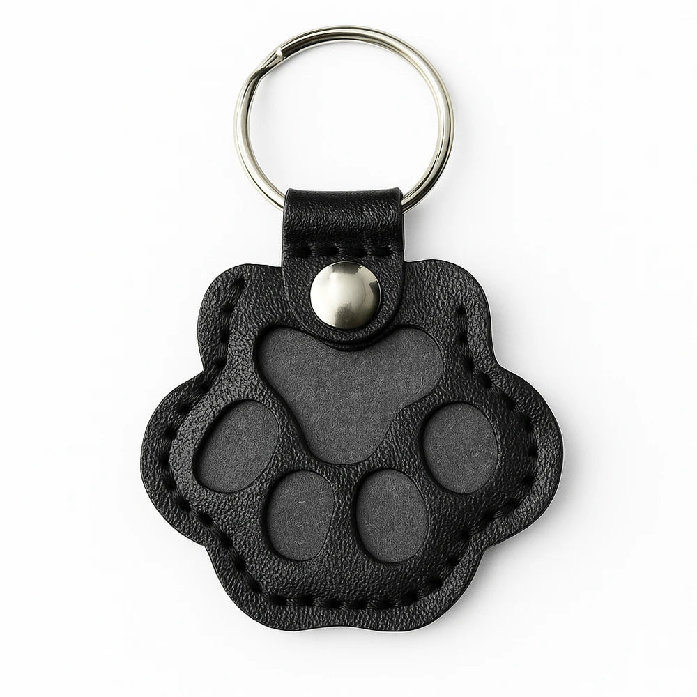 Vegan Leather Pet Hair Keepsake Keyring