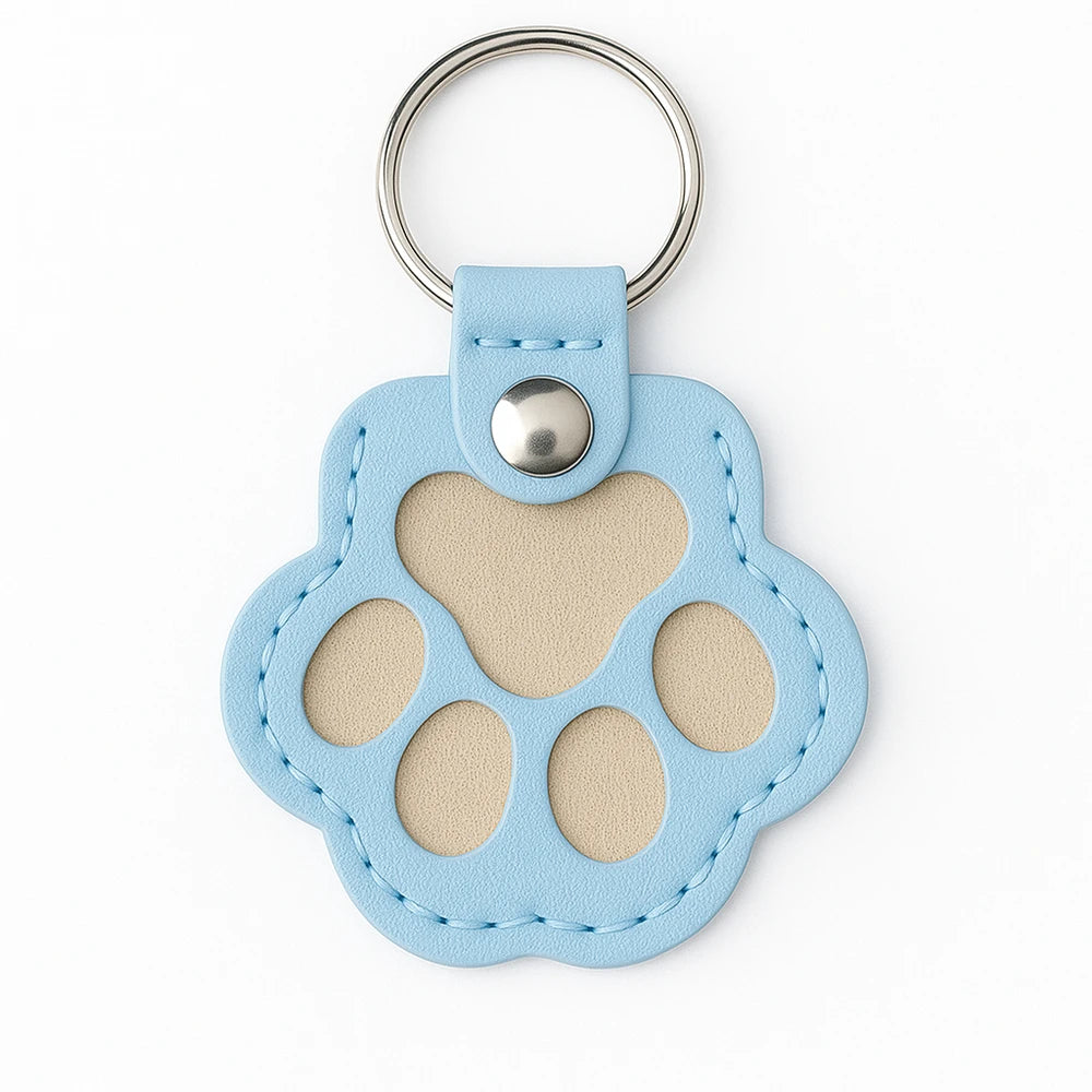 Vegan Leather Pet Hair Keepsake Keyring