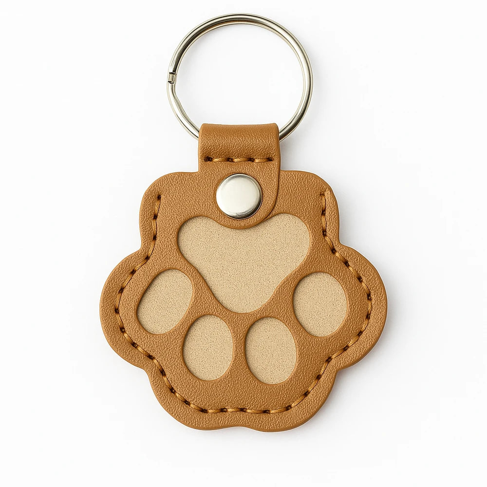 Vegan Leather Pet Hair Keepsake Keyring