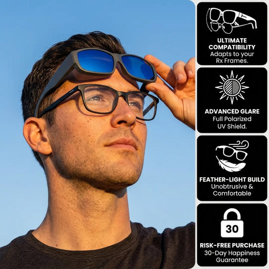 Mens Polarized Fit Over Sunglasses